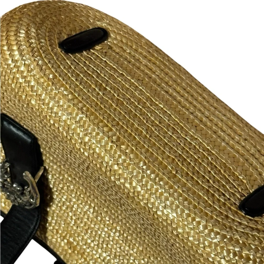 Brighton Bernadette Basket Weave straw handbag